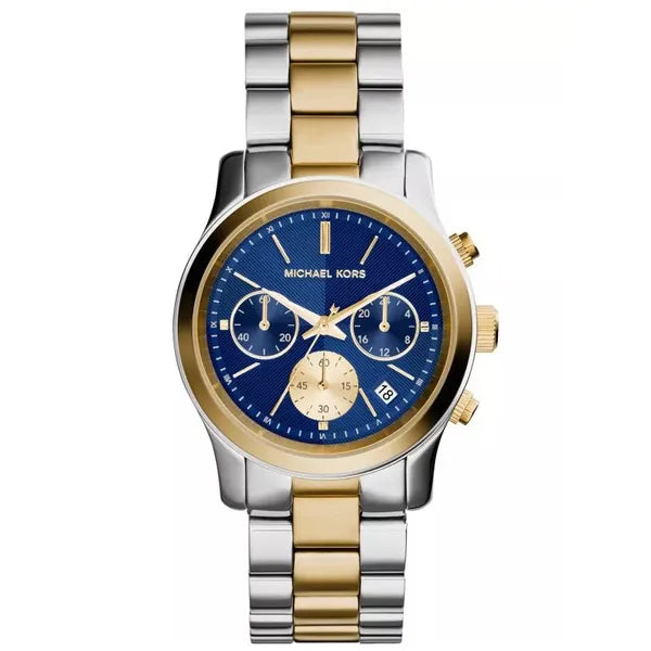 Michael Kors Runway női karóra MK6165, 38 mm, kék számlap, két tónusú, nemesacél