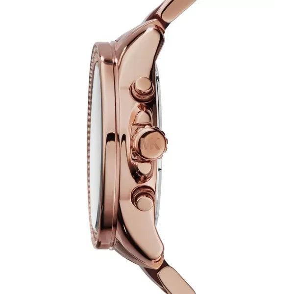 Michael Kors Wren női karóra, rózsaarany, 42 mm, kronográf