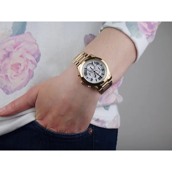 Michael Kors Cooper MK5929 női kronográf karóra, rózsaarany acél, 39 mm