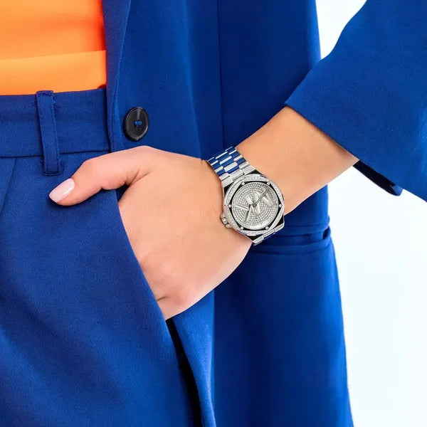 Michael Kors Lennox MK7234 női karóra, ezüst, nemesacél, 37 mm, WR50, kvarc