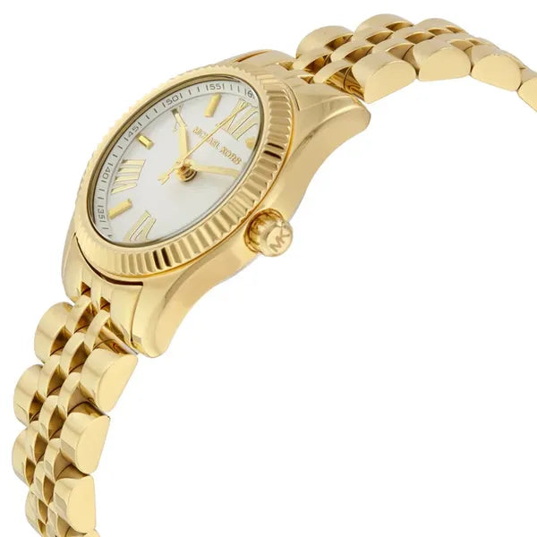 Michael Kors Lexington MK3229 női karóra, arany nemesacél, ezüst számlap, WR50