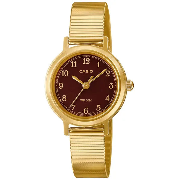 Casio LTP-1303D-1AVDF női karóra, fekete számlap, acél szíj, WR50, 30 mm
