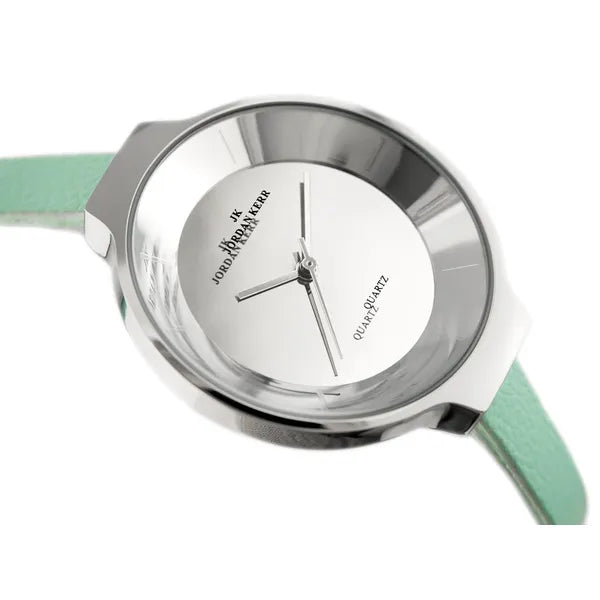 Jordan Kerr női kvarc karóra, antiallergén, zöld szíj, WR30, 34 mm