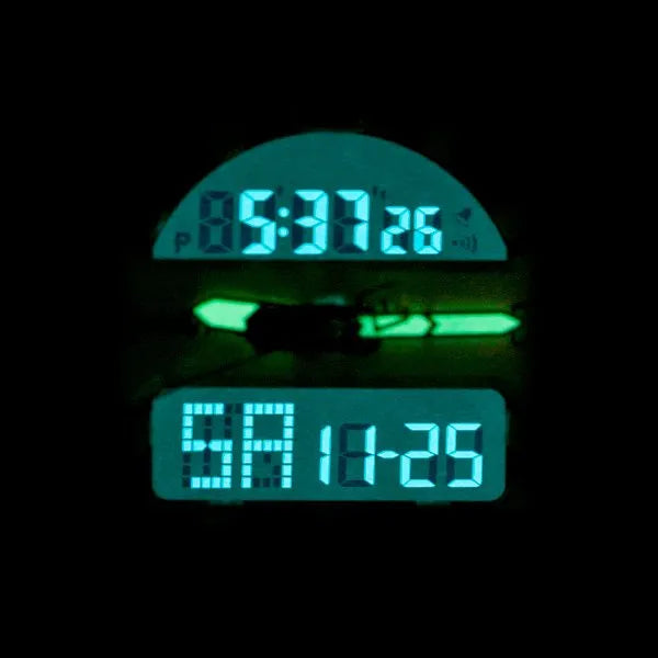 Naviforce férfi karóra NF9114 analóg-digitális, barna bőr, rózsaarany tok, WR30