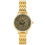 Jordan Kerr női karóra, arany fémszíj, grafit-arany számlap, 36 mm, Miyota