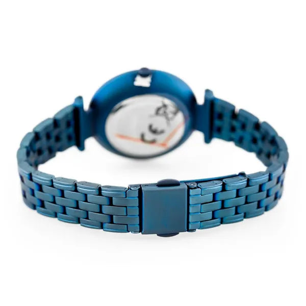 Női karóra Albatross Glamour, kék/fehér, kvarc, acél, WR30, 28 mm