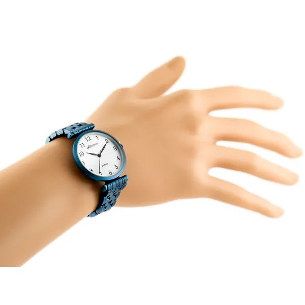 Női karóra Albatross Glamour, kék/fehér, kvarc, acél, WR30, 28 mm