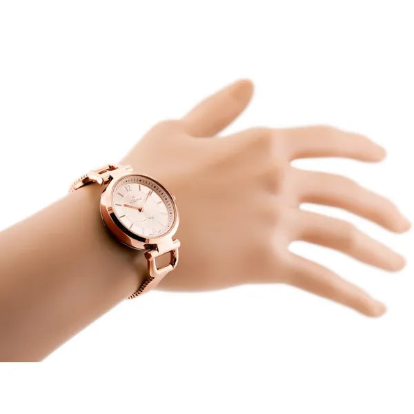 G. Rossi női kvarc karóra, rózsaarany, fém szíj, 32 mm, WR30