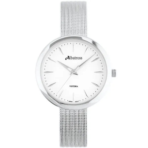 Albatross ABBC20 női karóra, ezüst, rozsdamentes acél szíj, Miyota kvarc, WR30