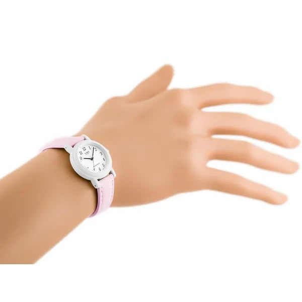 Casio női karóra, kvarc, 25 mm, rózsaszín bőrszíj, WR30, díszdobozzal