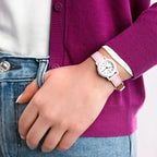 Casio női karóra, kvarc, 25 mm, rózsaszín bőrszíj, WR30, díszdobozzal