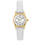 Casio LTP-1094Q-7B1 női karóra, 24 mm, arany tok, fehér bőr, WR30