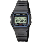 Casio F-91W-1YER férfi digitális karóra, fekete, WR30, stopper, ébresztő