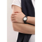 Casio MQ-24-7B uniszex kvarc karóra, fehér számlap, fekete szíj, WR30