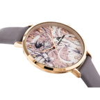 Jordan Kerr női kvarc karóra, 33 mm, rózsaarany tok, lila bőrszíj