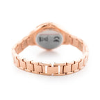Jordan Kerr női karóra, rózsaarany fém szíj, ezüst számlap, Miyota, WR30, 30 mm