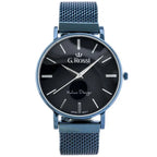 G. Rossi női kvarc karóra, kék számlap, fém karkötő, WR30, 42 mm