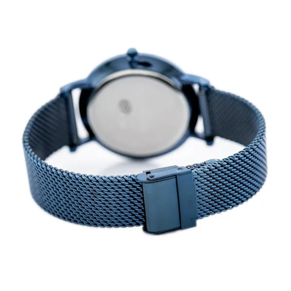 G. Rossi női kvarc karóra, kék számlap, fém karkötő, WR30, 42 mm