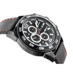 G. Rossi férfi karóra, fekete, bőr szíj, Miyota kvarc, 44 mm, WR30