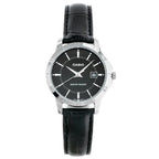 Casio LTP-V004L-1A női karóra, fekete számlap, bőrszíj, WR30, dátum