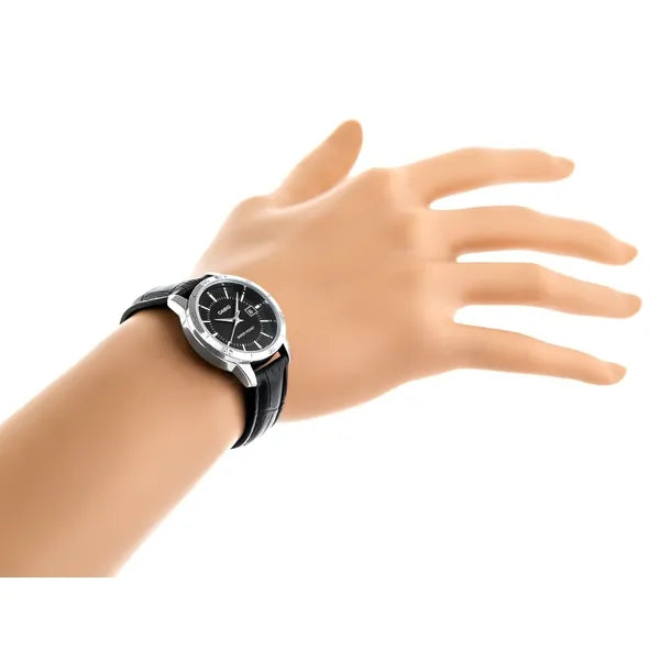 Casio LTP-V004L-1A női karóra, fekete számlap, bőrszíj, WR30, dátum