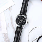 Casio LTP-V004L-1A női karóra, fekete számlap, bőrszíj, WR30, dátum