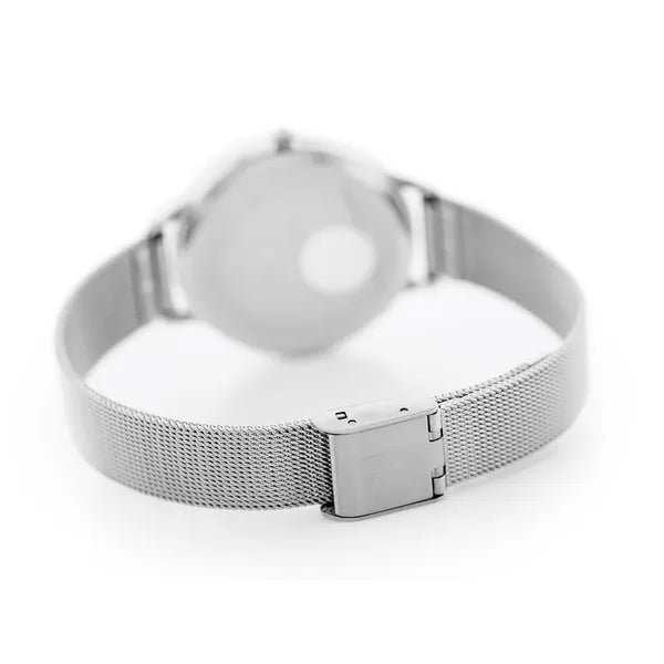 Perfect F102-01 női kvarc karóra, ezüst fém szíj, 36 mm, WR30