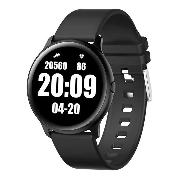 G. Rossi férfi okosóra 1,2'' AMOLED, BT 5.0, pulzusmérő, fekete + extra szíj
