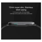 Jordan Kerr Active uniszex okosóra fekete, 1,3'' IPS, 5 ATM, fém szíj