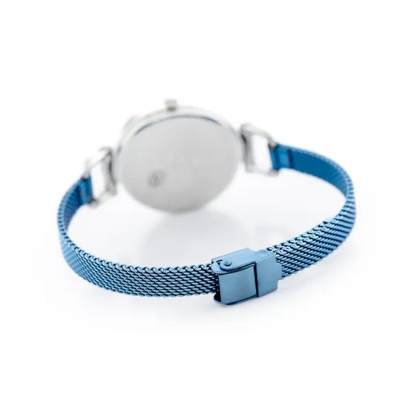 G. Rossi Lesti női kvarc karóra, kék számlap, fém szíj, WR30, 32 mm