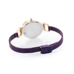G. Rossi női karóra kvarc, lila számlap, rózsaarany tok, fém szíj 32 mm