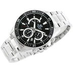 Casio Edifice EFR-552D-1A férfi kronográf óra, acél, fekete számlap, WR100