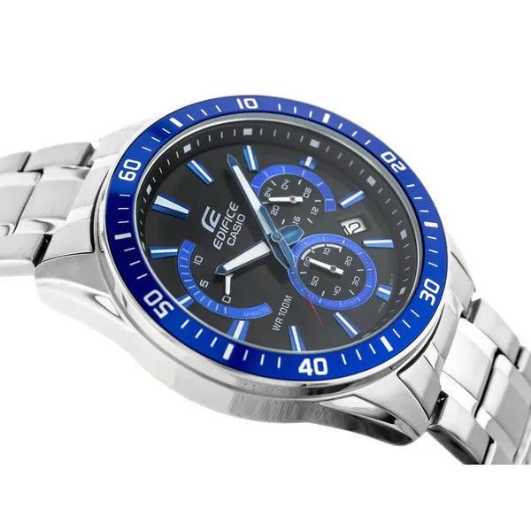 Casio Edifice EFR-552D-1A2 férfi kronográf óra, acél, WR100, fekete számlap