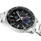 Casio Edifice férfi kronográf óra, EFR-552D-1A3, acél, fekete számlap, WR100