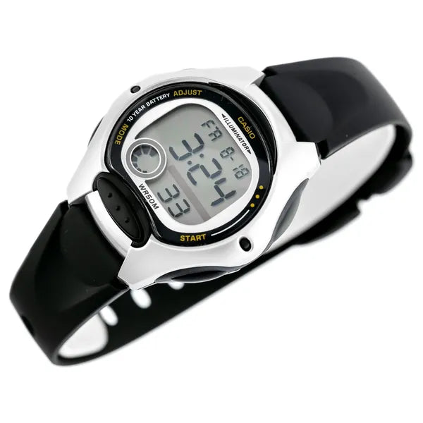 Casio LW-200-1A gyerek digitális óra, WR50, fekete szíj