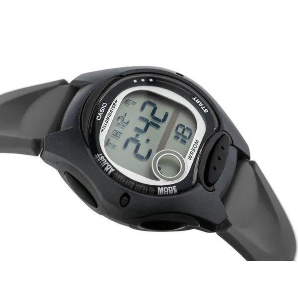 Casio LW-200-1B lány digitális karóra, fekete, WR50, műanyag szíj, díszdobozzal