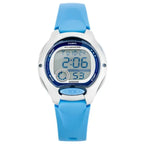 Casio LW-200-2B gyerek digitális karóra, kék, WR50, LED, dobozzal
