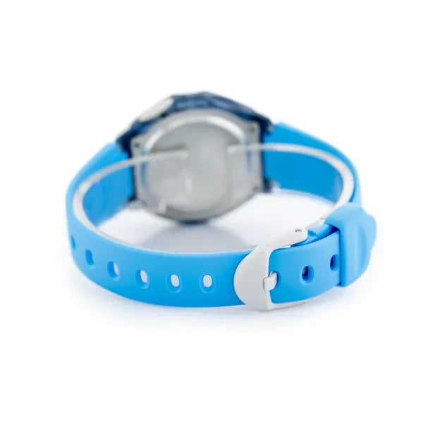 Casio LW-200-2B gyerek digitális karóra, kék, WR50, LED, dobozzal