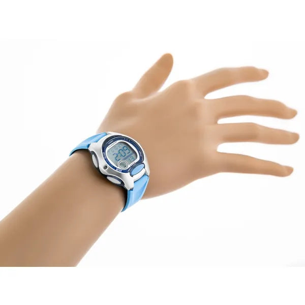 Casio LW-200-2B gyerek digitális karóra, kék, WR50, LED, dobozzal