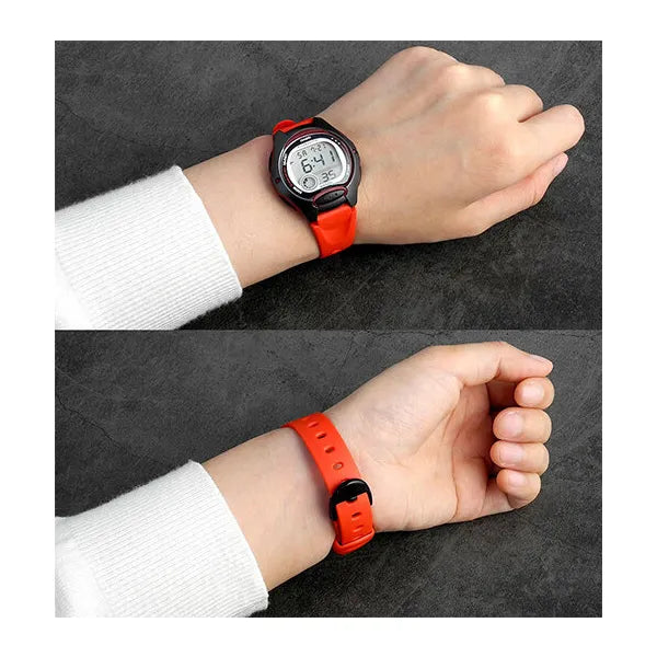 Casio LW-200-4A gyerek digitális kvarc karóra, WR50, piros szíj