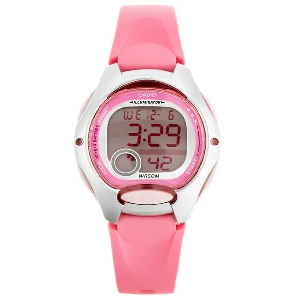 Casio LW-200-4B gyerek digitális karóra, rózsaszín, WR50 + díszdoboz