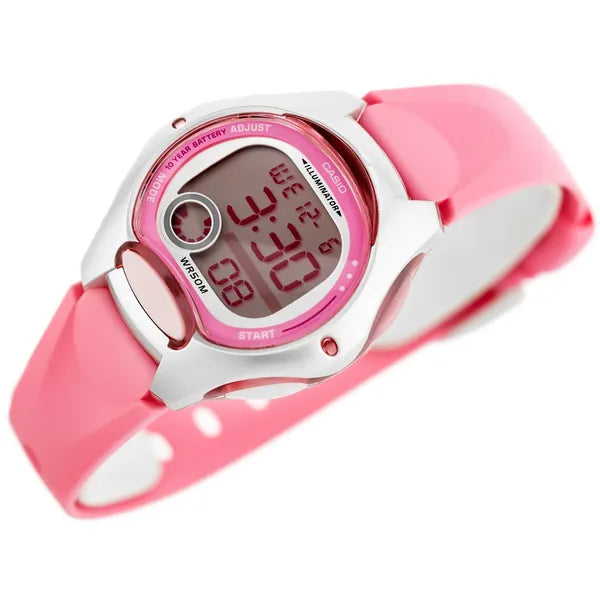 Casio LW-200-4B gyerek digitális karóra, rózsaszín, WR50 + díszdoboz