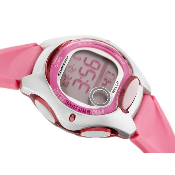 Casio LW-200-4B gyerek digitális karóra, rózsaszín, WR50 + díszdoboz