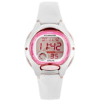 Casio LW-200-7A gyerek digitális LCD óra, WR50, fehér, műanyag szíj