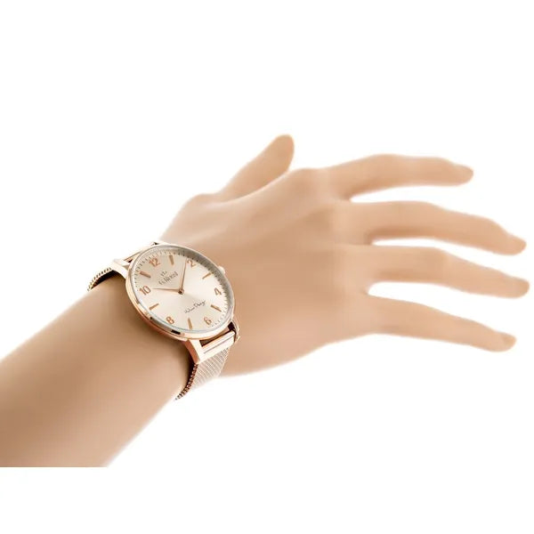 G. Rossi női karóra, rosegold, 38 mm, kvarc Miyota, WR30 + doboz