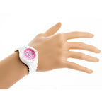 Casio LRW-200H-4CVDF női karóra, fehér szíj, rózsaszín számlap, WR100, 33 mm