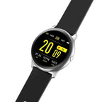 G. Rossi SW010-5 unisex okosóra, 1,3'' TFT, IP67, BT 4.0, fekete/ezüst