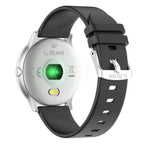 G. Rossi SW010-5 unisex okosóra, 1,3'' TFT, IP67, BT 4.0, fekete/ezüst
