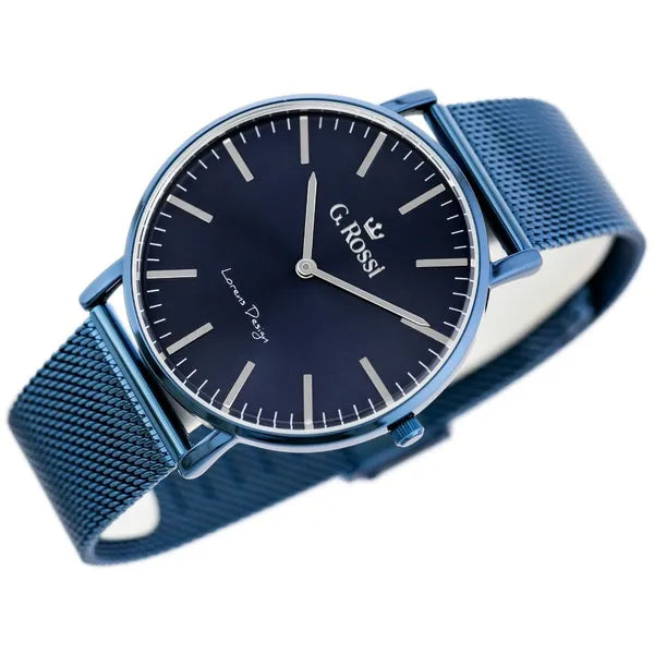 G. Rossi női karóra 11989B2-6F1, kék fém szíj, 38 mm, Miyota, WR30