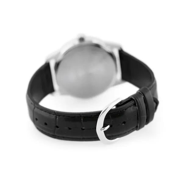 Casio MTP-V001L-1BUDF férfi karóra, fekete bőrszíj, 38 mm, WR30